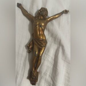 Gold Crucifix Wall Decor vintage